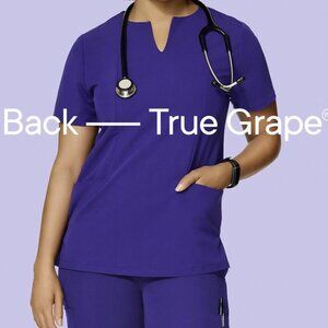 Never Worn Mandala Scrubs, True Grape, Size Medium (Pants and Top)